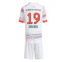 Bayern Munich Alphonso Davies #19 Koszulka Wyjazdowa dzieci 2025-26 Krótki Rękaw (+ krótkie spodenki)